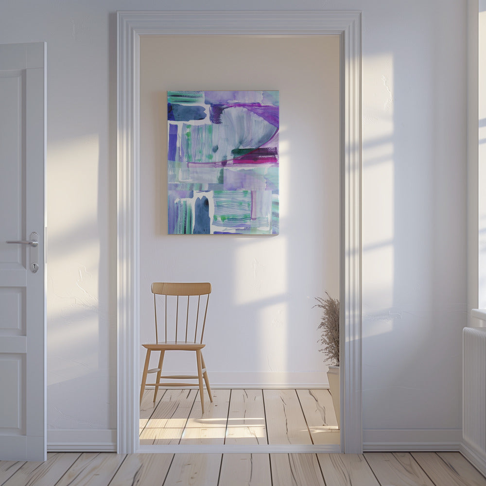 Plum Purple Lilac Abstract 2 | Canvas