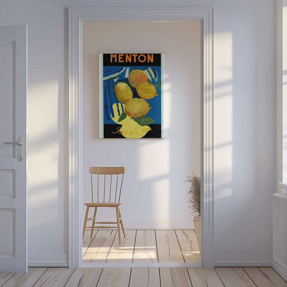 Lemons Menton Citrus Fruit Poster | Canvas