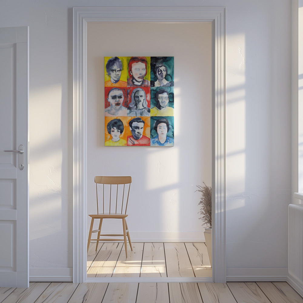 Headshot Grid No. 2 | Canvas