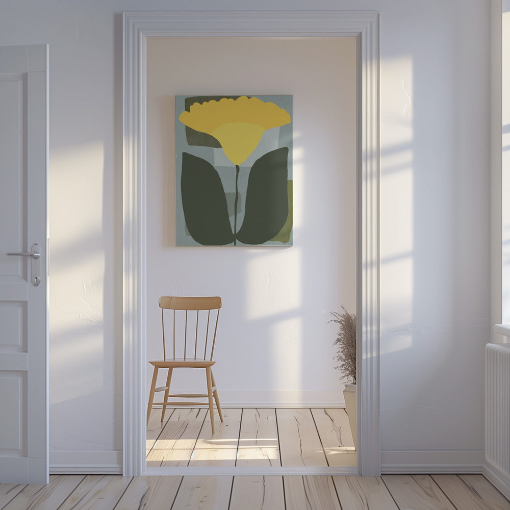 Simplistic Yellow Flower | Canvas