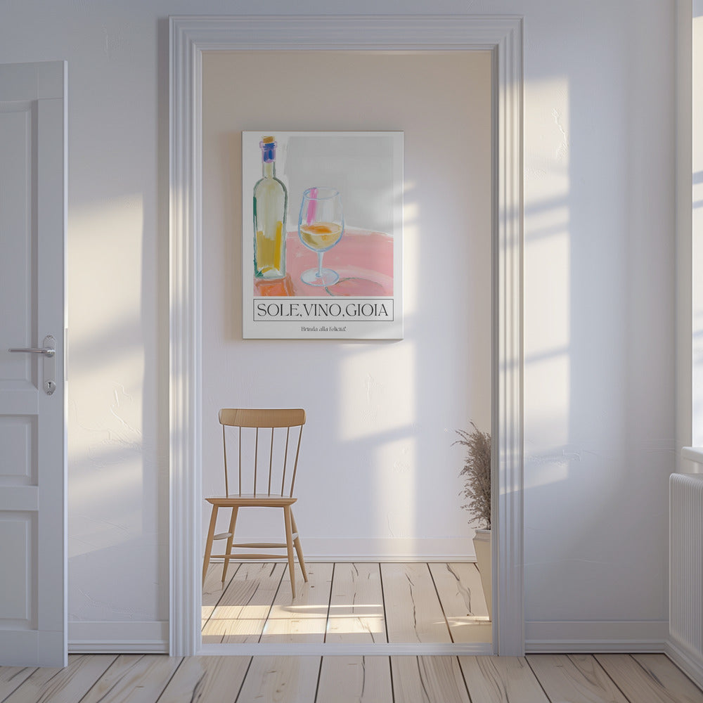 Sole, vino, gioia | Canvas