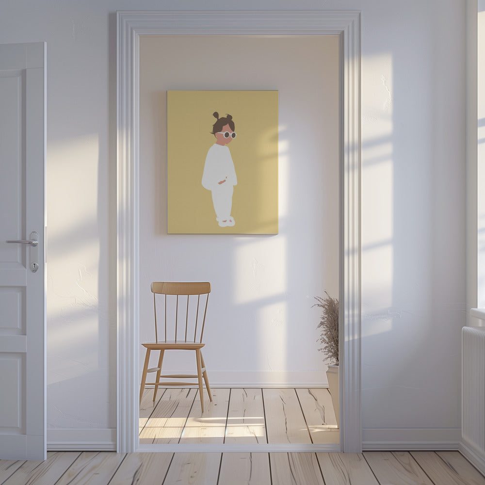 Lola - Summer Girl Silhouette | Canvas