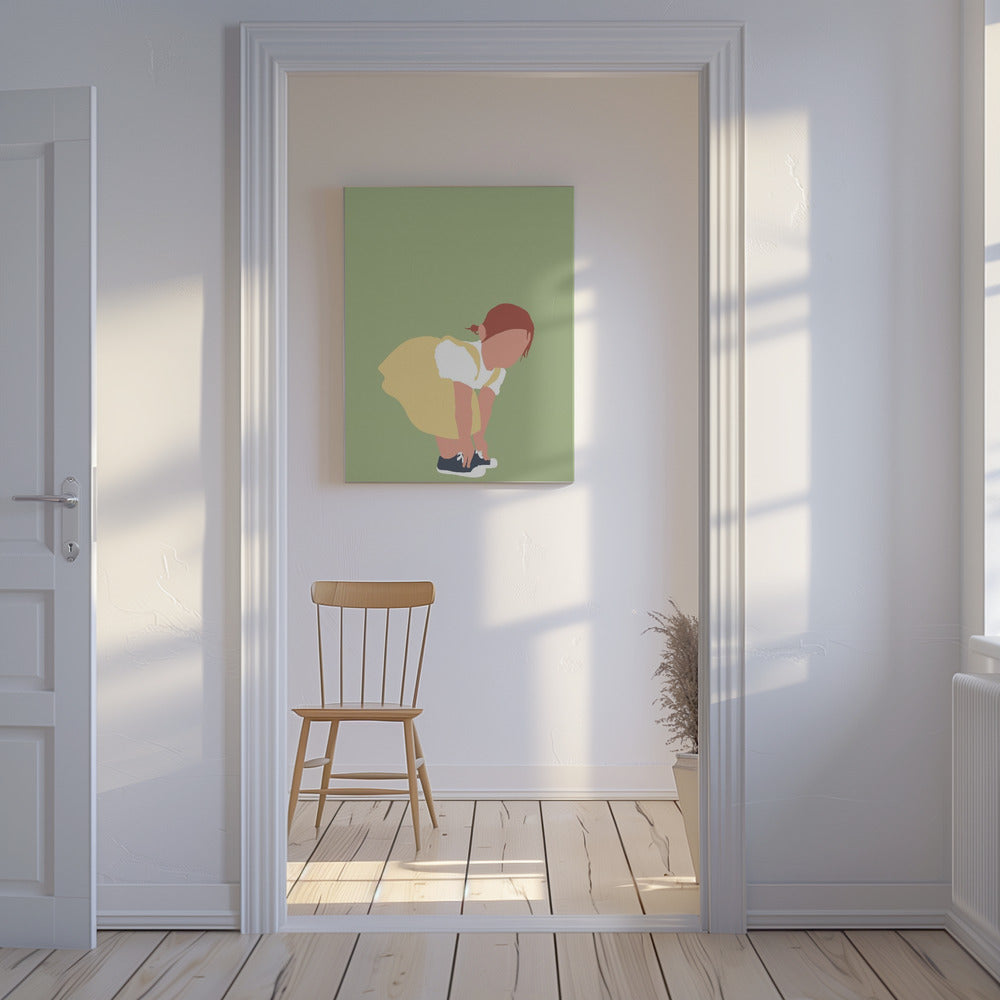 Lilou - Redhead Girl Silhouette | Canvas