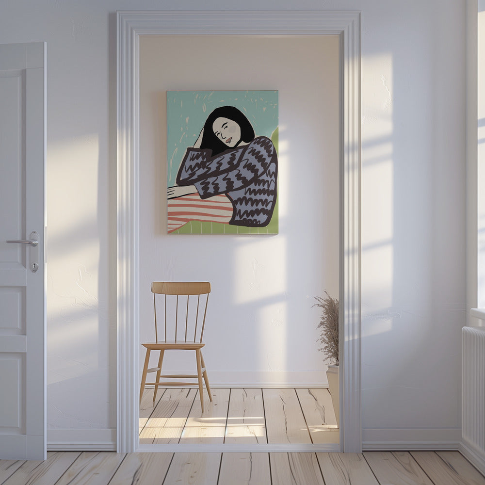 Lady SITTING | Canvas