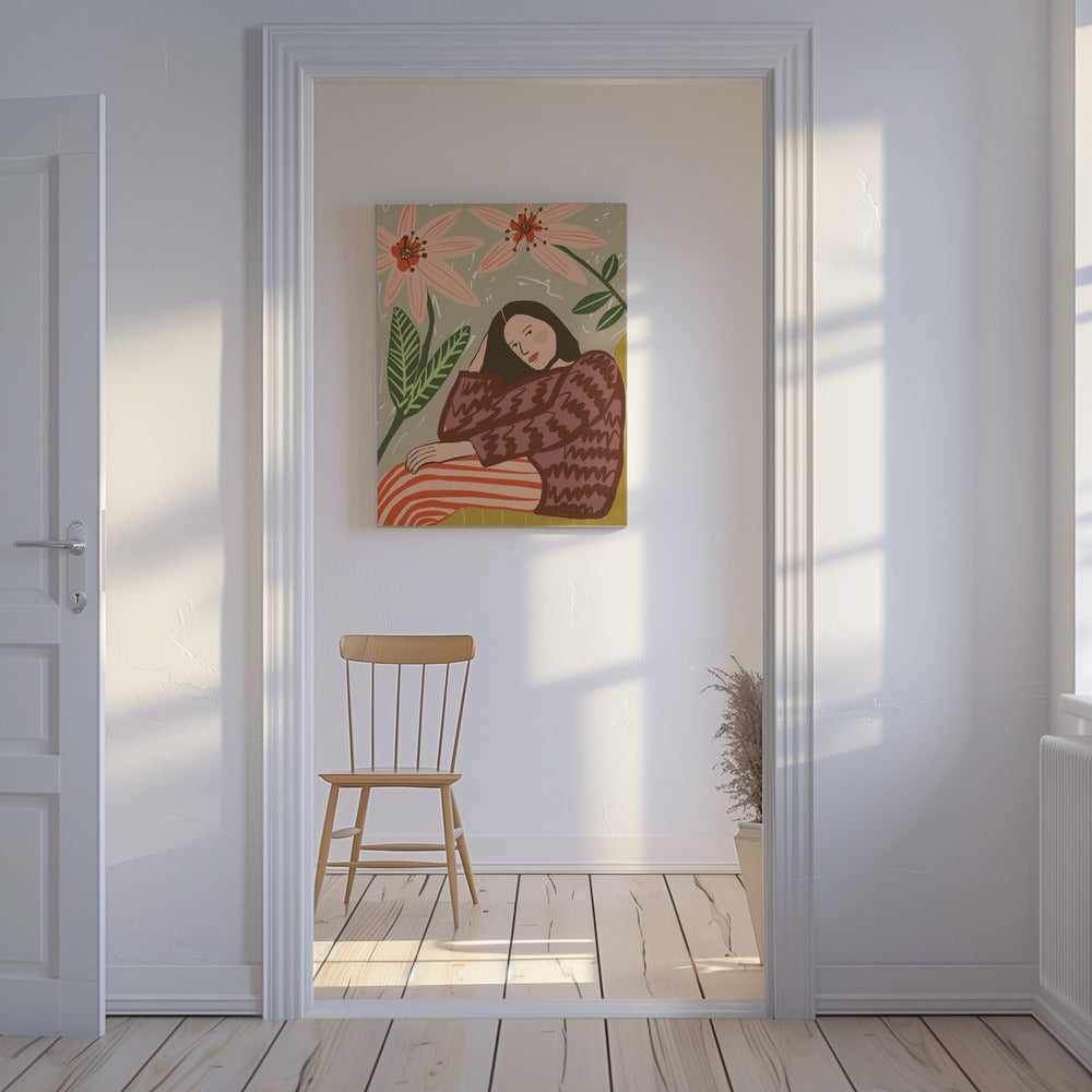 Lady sitting | Canvas
