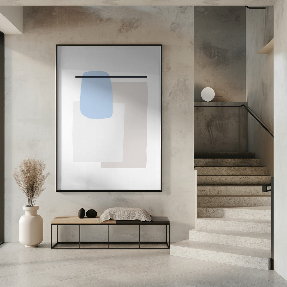 Geometric Shapes With Soft Pastel Colors | Poster