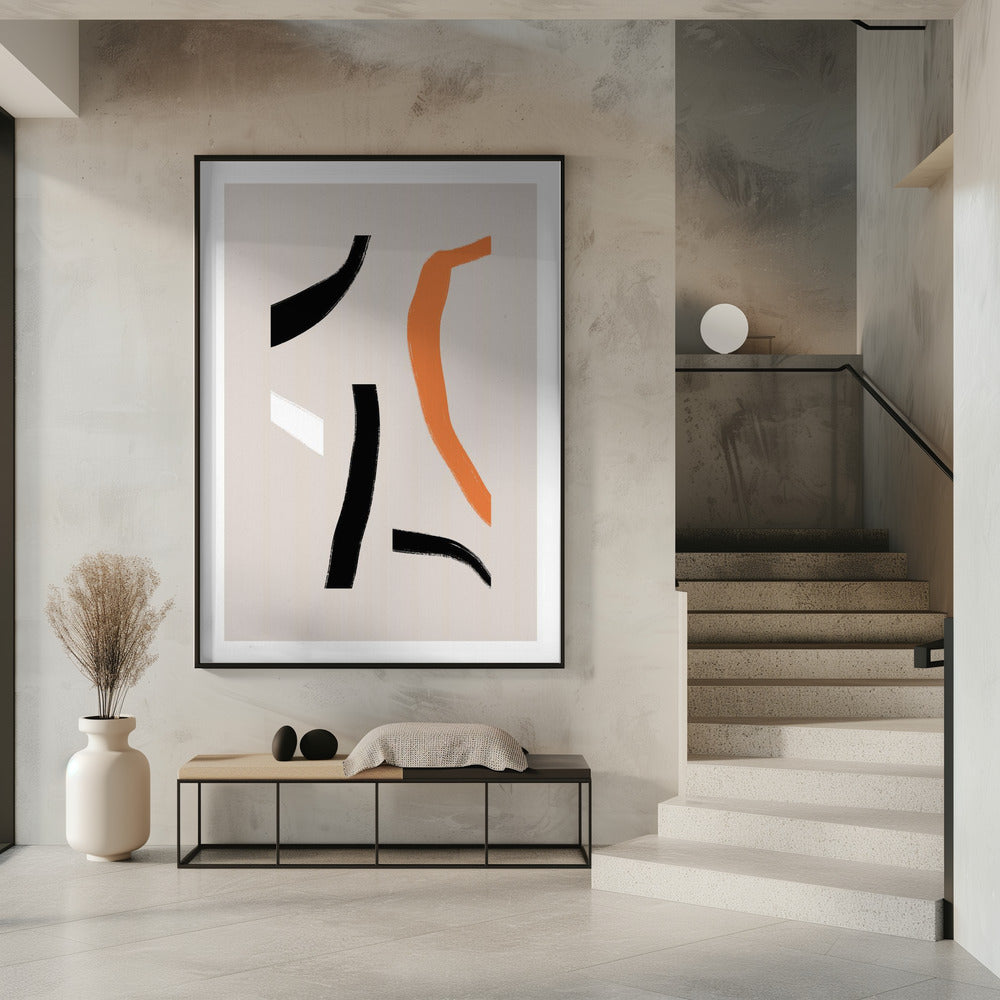 Colorful Curved Shapes | Poster