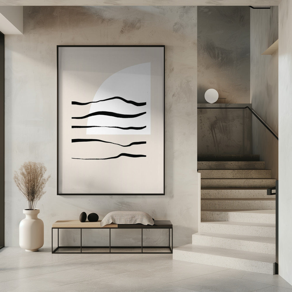 Curved Lines &amp; Light | Poster
