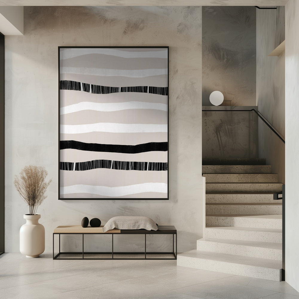 Monochrome Waves | Poster