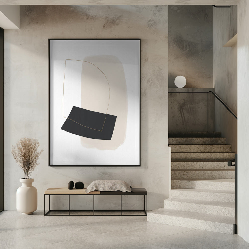 Geometric Shapes and Simple Lines in Neutral Tones | Poster