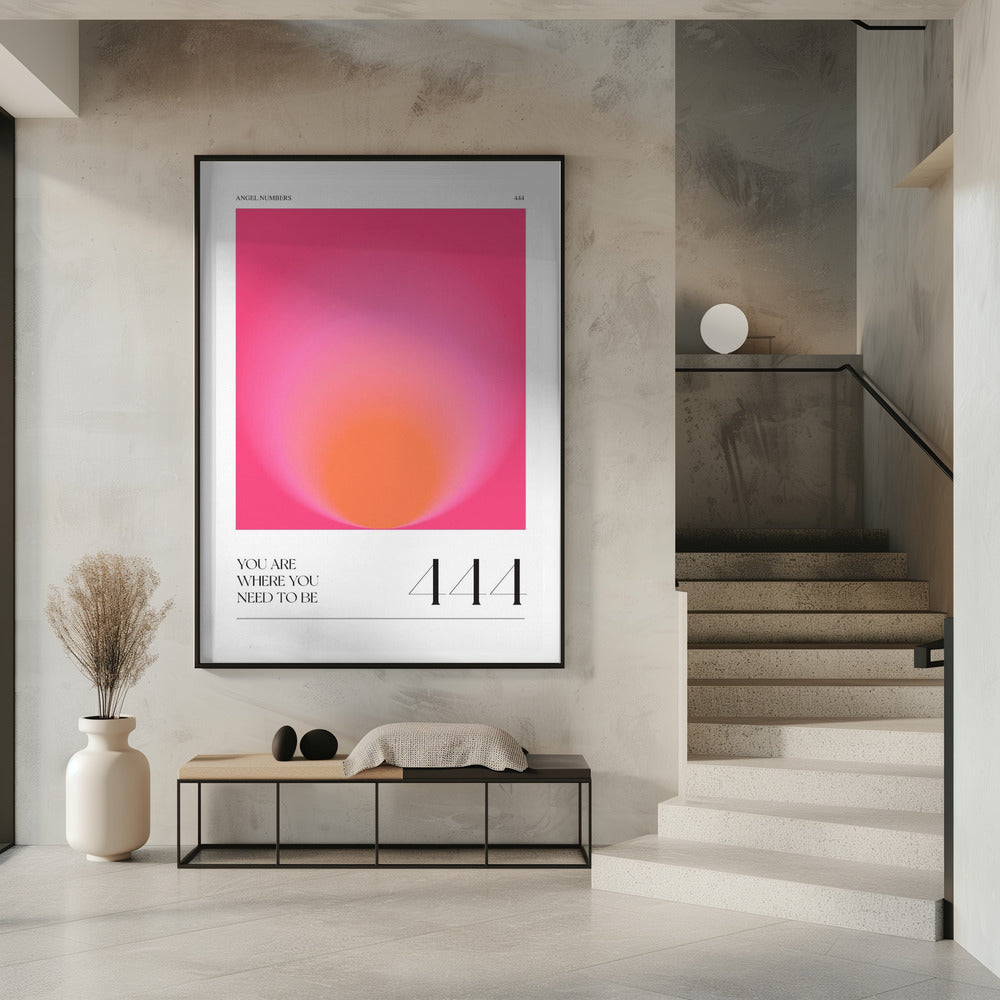 Gradient with Shades of Pink and Orange | Poster