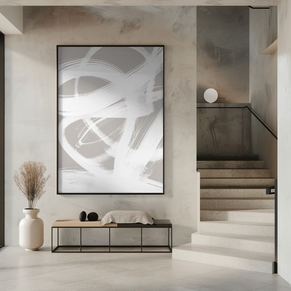 Abstract Brush Strokes 6 A1 | Poster