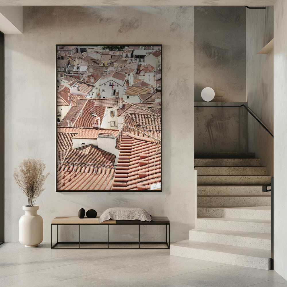 Red Tiled Rooftops | Poster