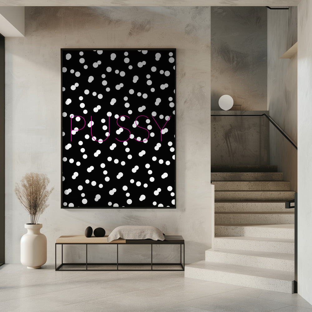 Monochrome Dotscape | Poster