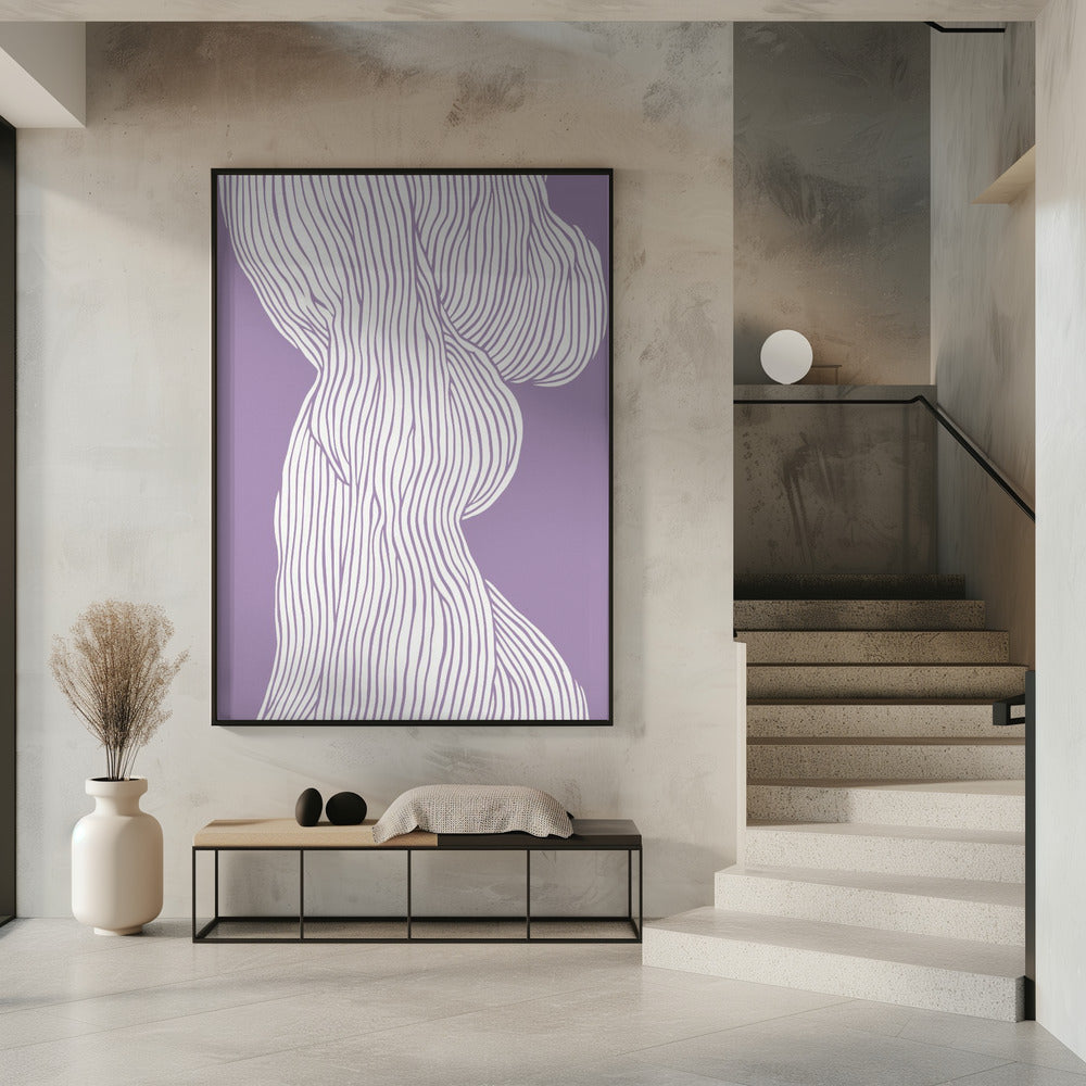 Curved Lines Flow | Poster