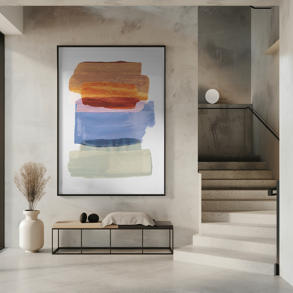 Abstract Brush Strokes 49 A1 | Poster