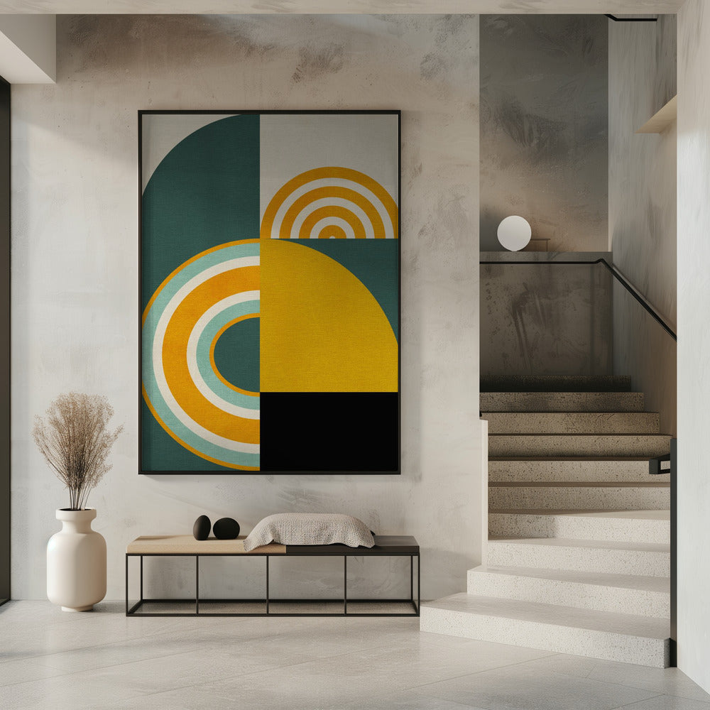 Rainbow Plus Shapes8 | Poster