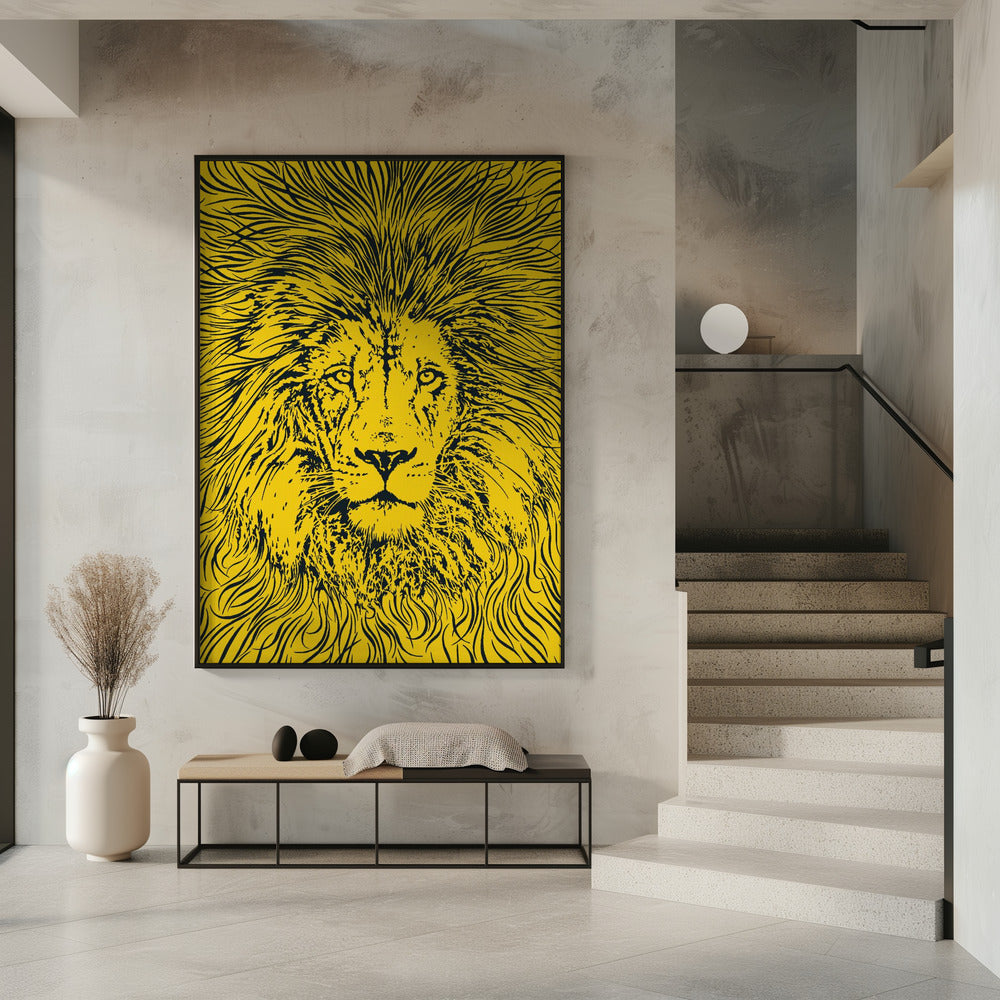 Lion Portrait – King of the Beasts | Poster