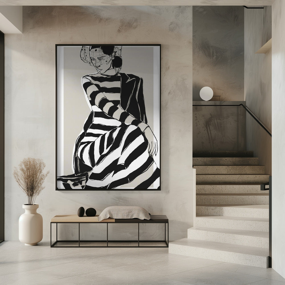 Striped Elegance | Poster
