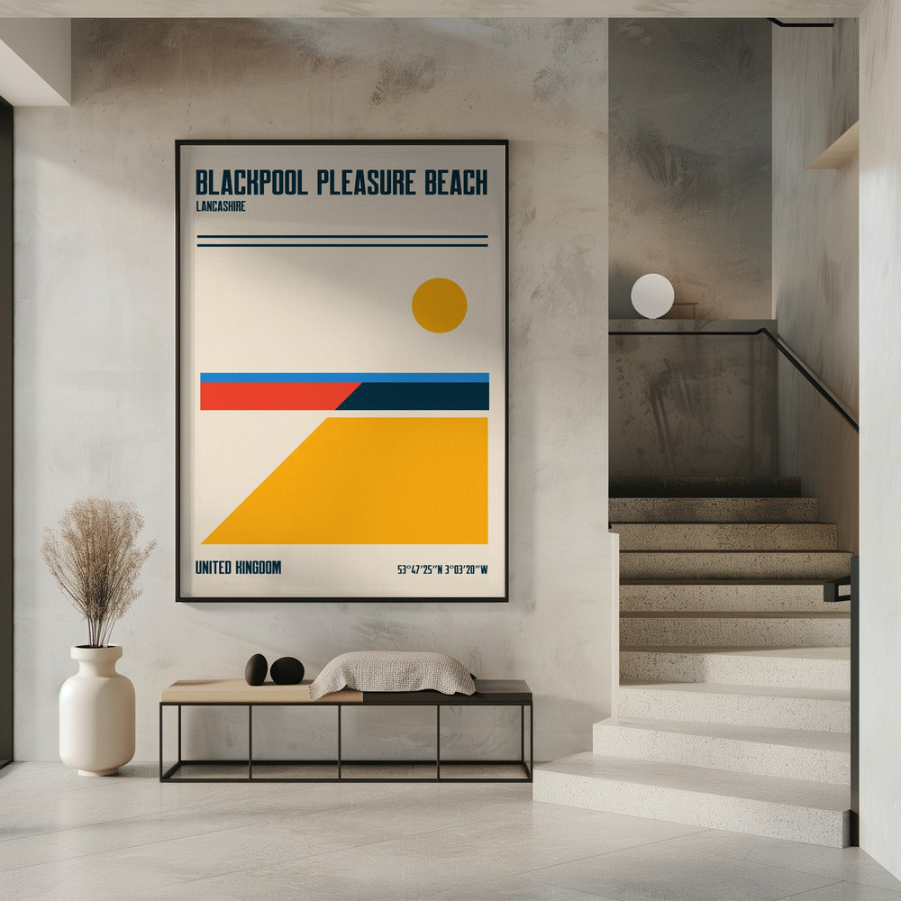Blackpool Pleasure Beach Travel Poster | Poster