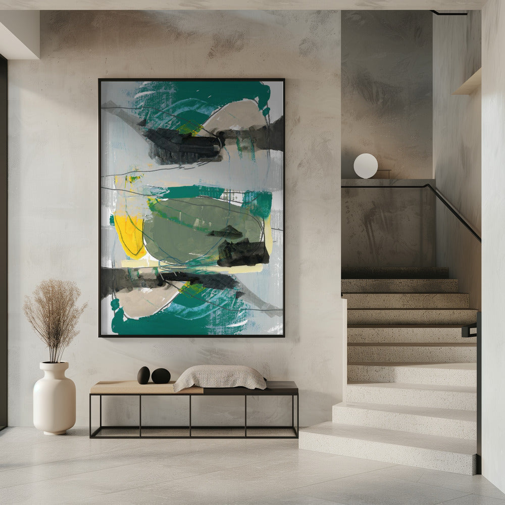 Contemporary Green No1 | Poster