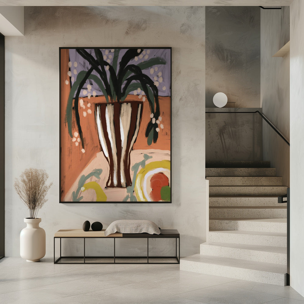 Striped Vase Harmony | Poster