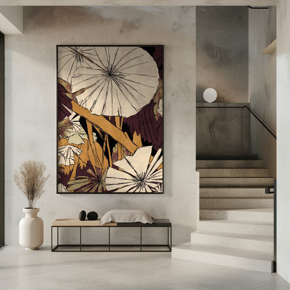 Tropical Gold Plants | Poster