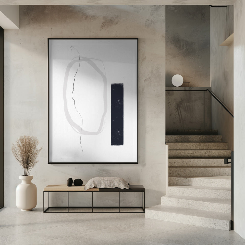 Black And Gray Lines | Poster