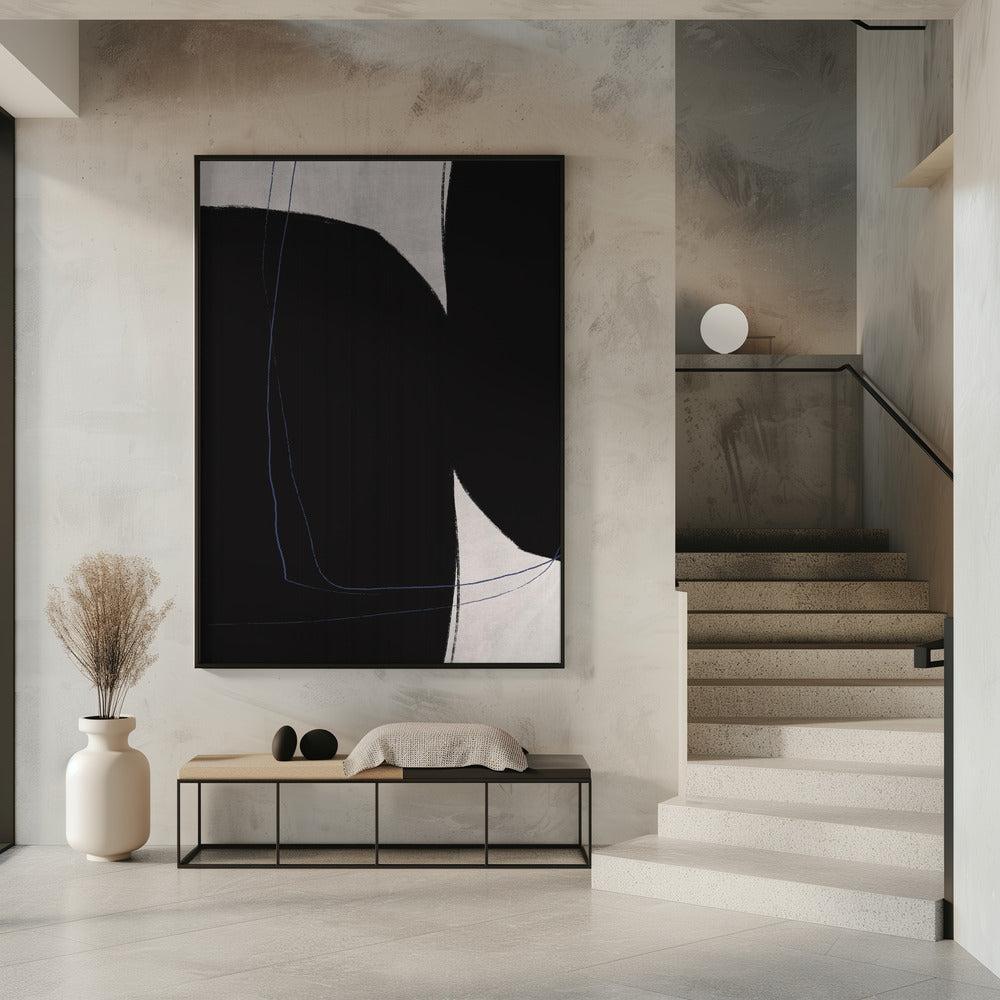 Black And White Geometric Shapes | Poster