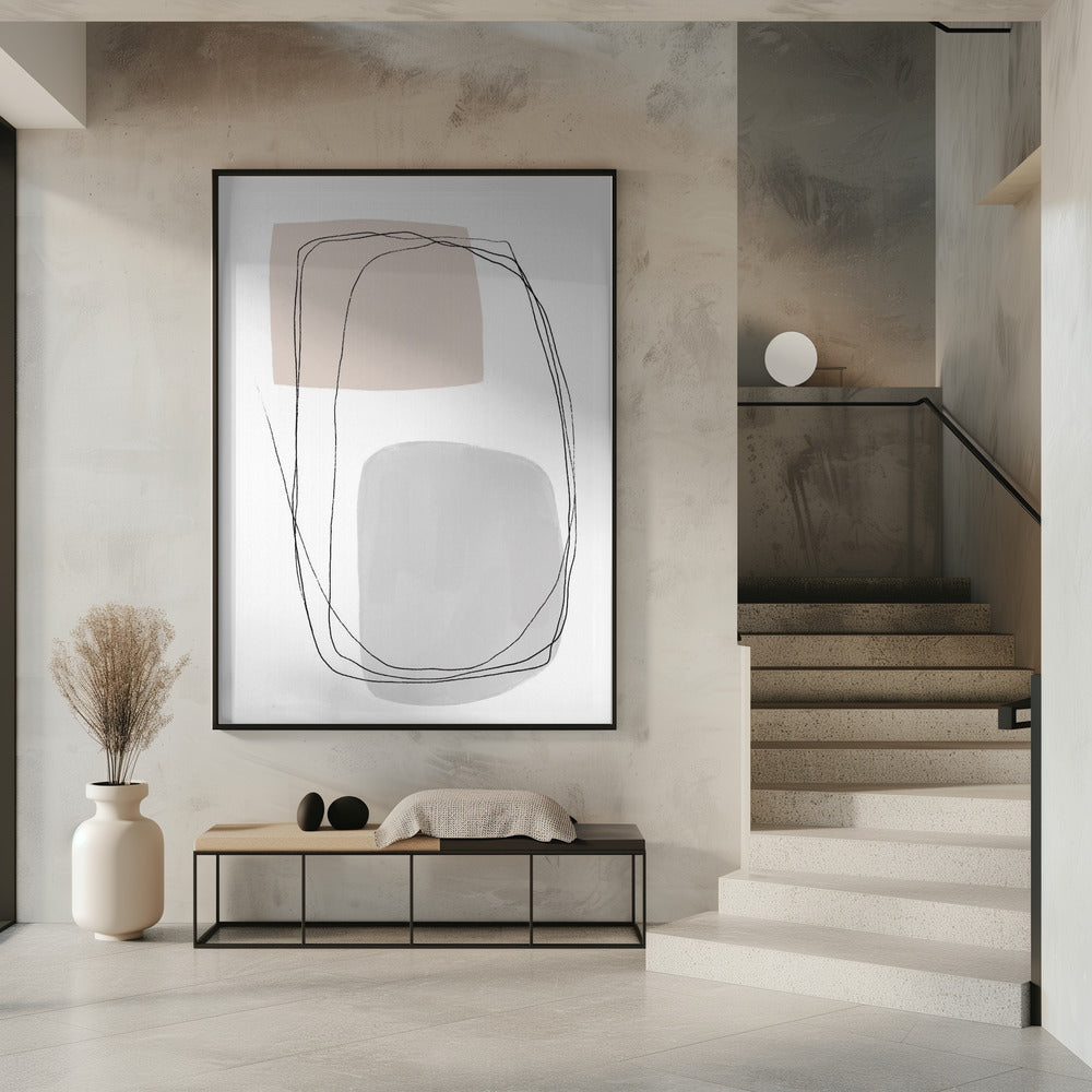 Geometric Forms And Fluid Lines | Poster