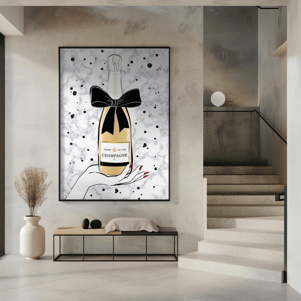 Holding Champagne | Poster