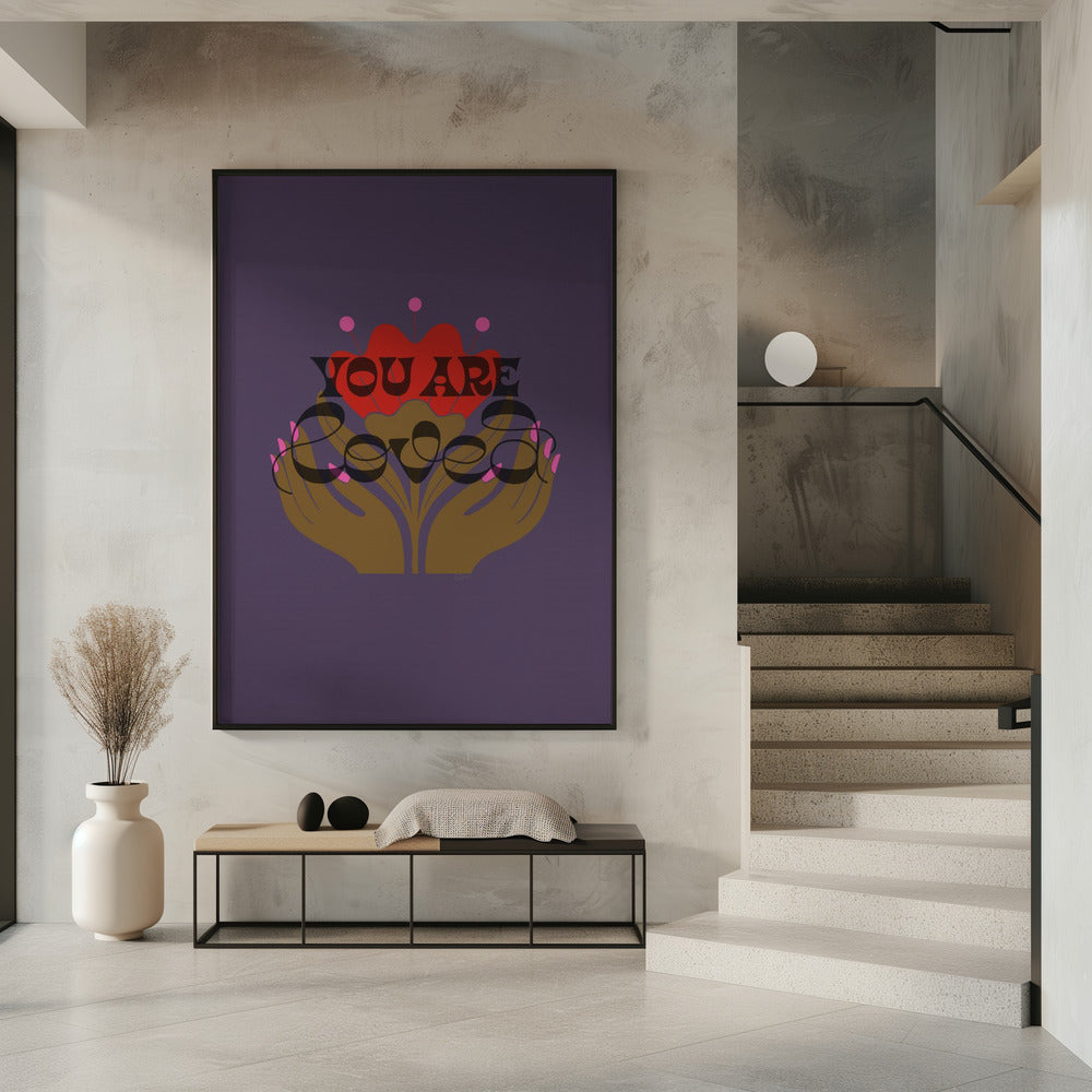 You Are Loved Purple | Poster