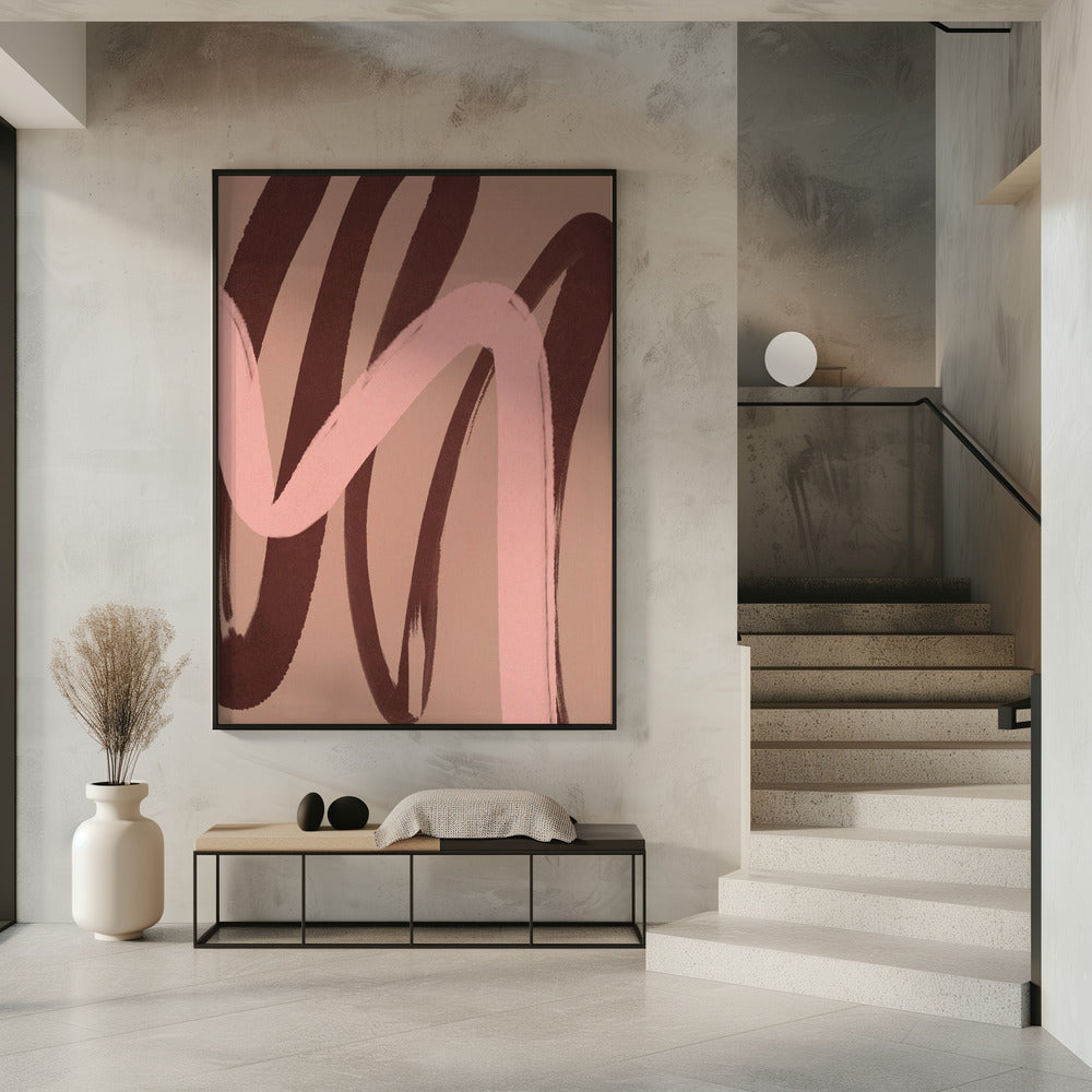 Curved Hues Dance | Poster