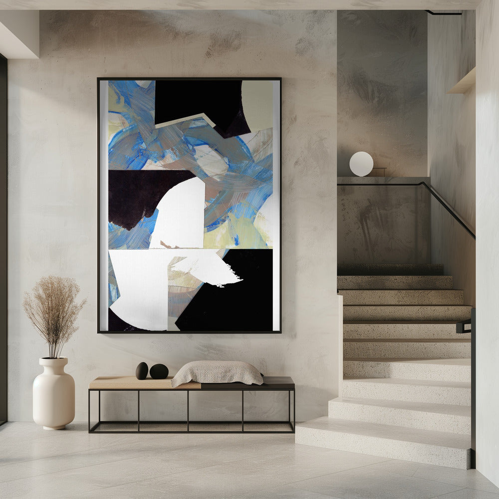 Blue Neutral Beige Black 3 | Poster