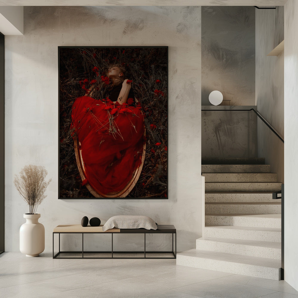 Framed in poppies | Poster
