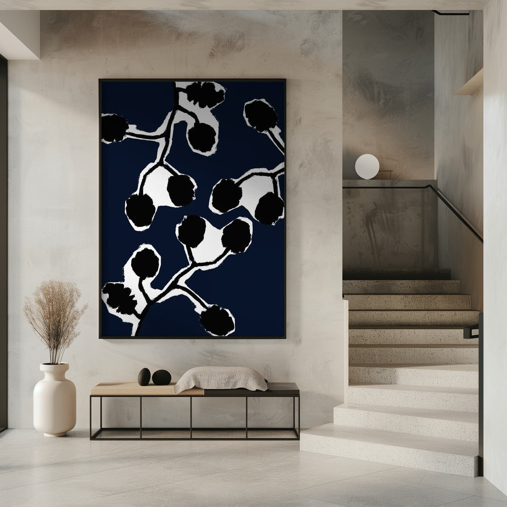 Black Floral Silhouette 2 | Poster