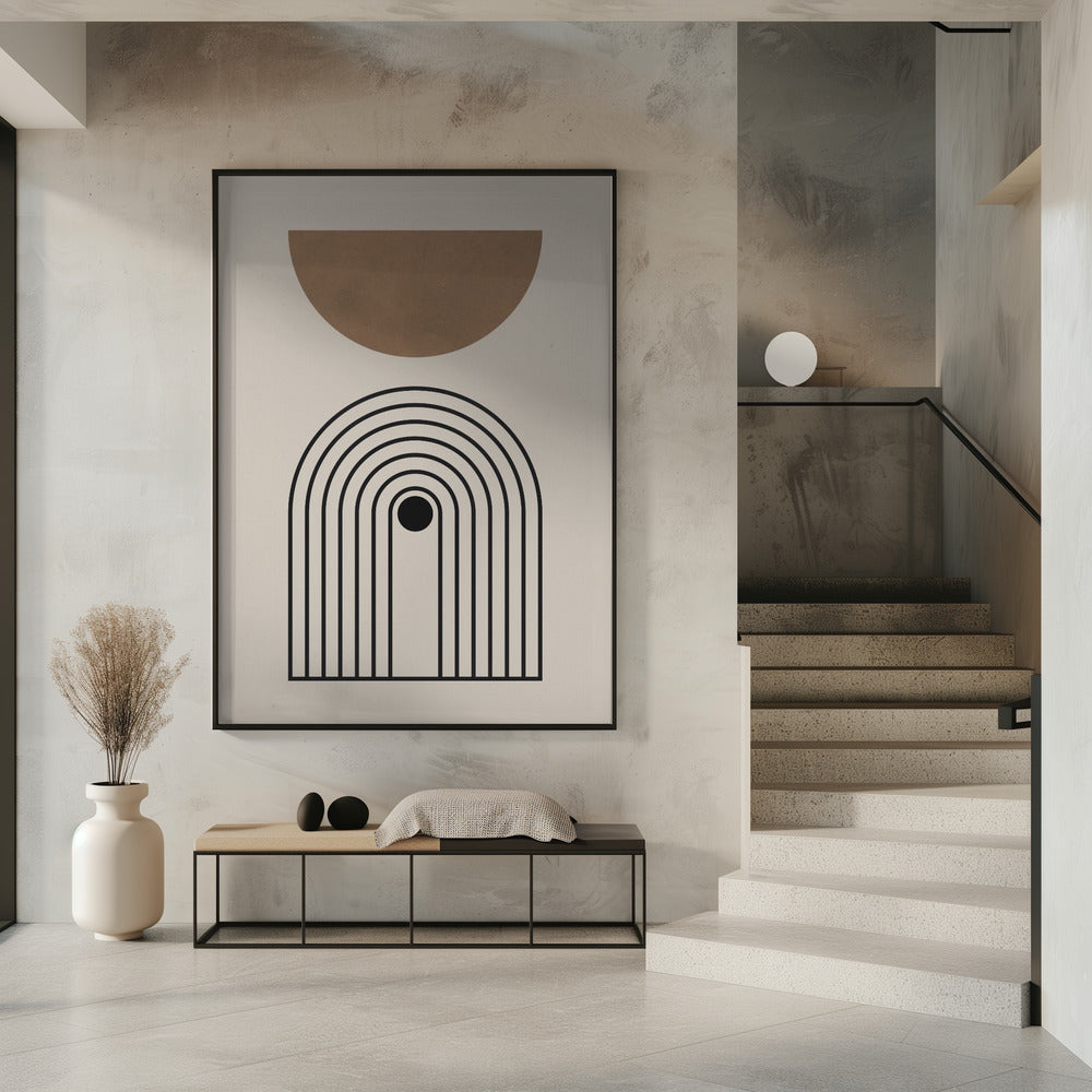 Composition lines and circles 5 | Poster