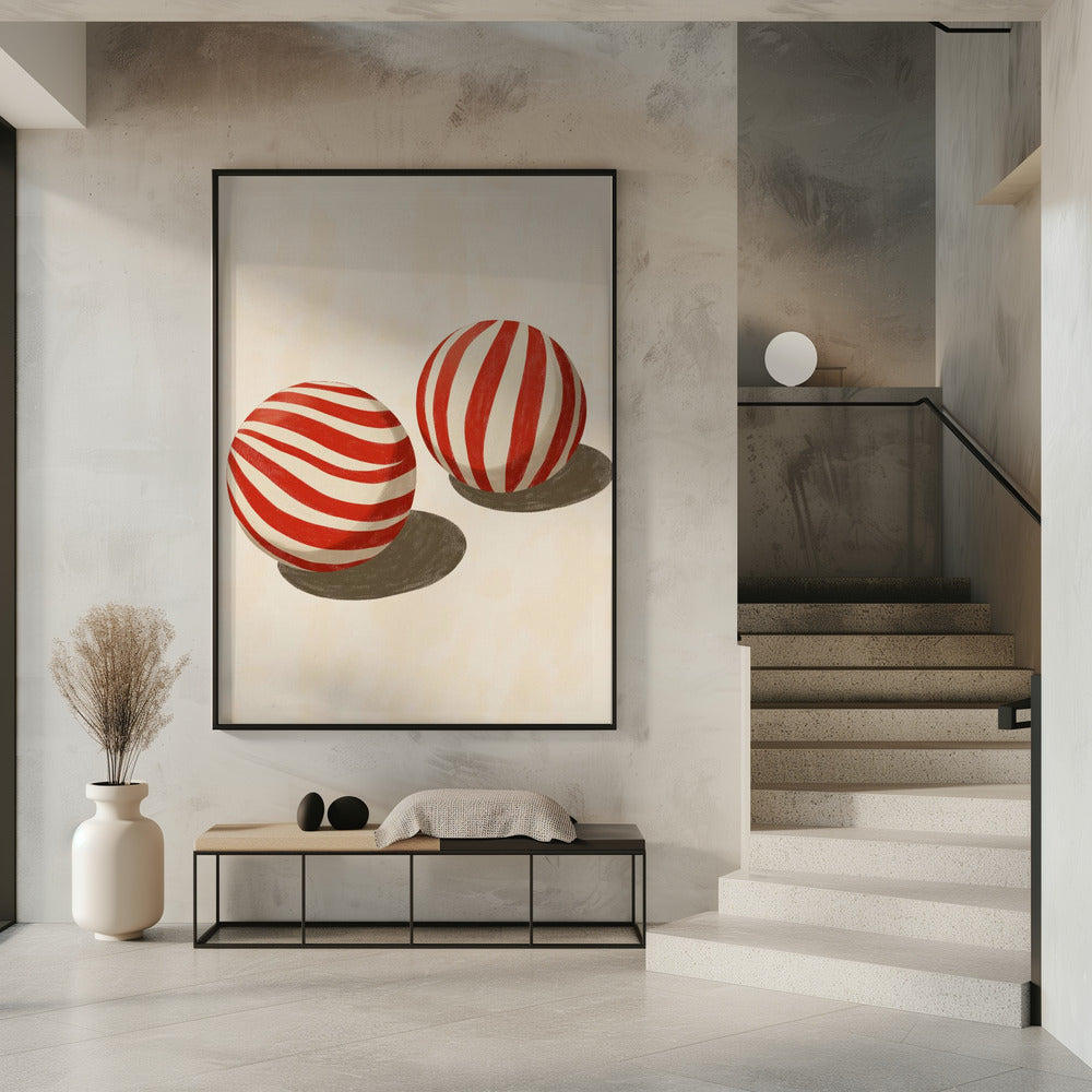 Candy Swirl Spheres | Poster