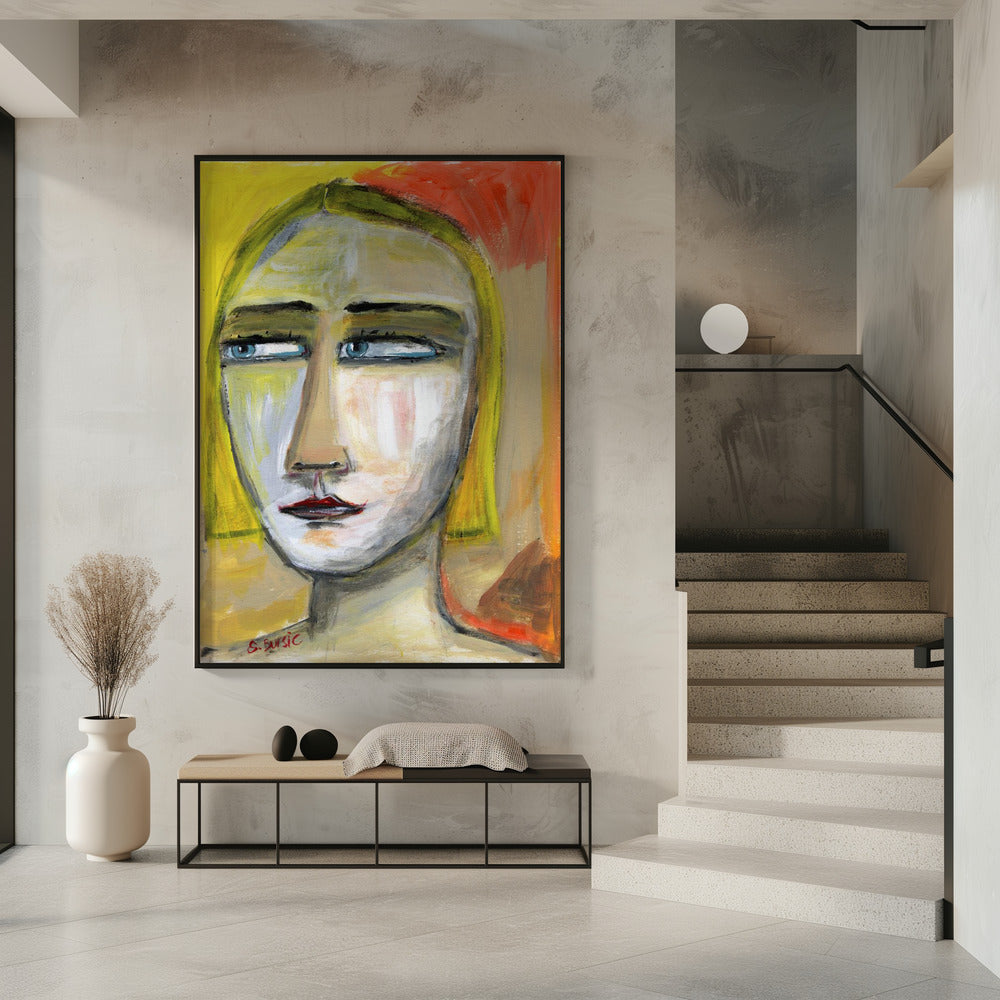 Narrowed Eyed Lady | Poster