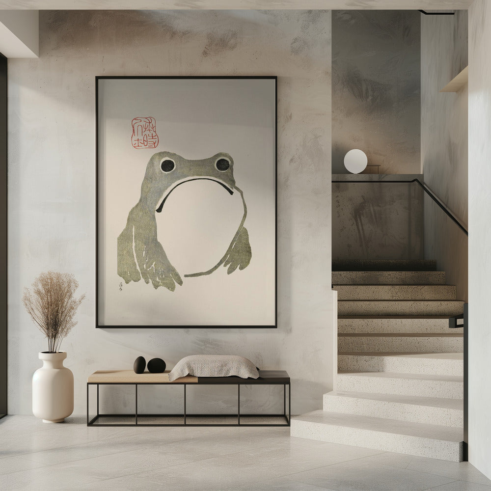 Grumpy Frog I Original | Poster