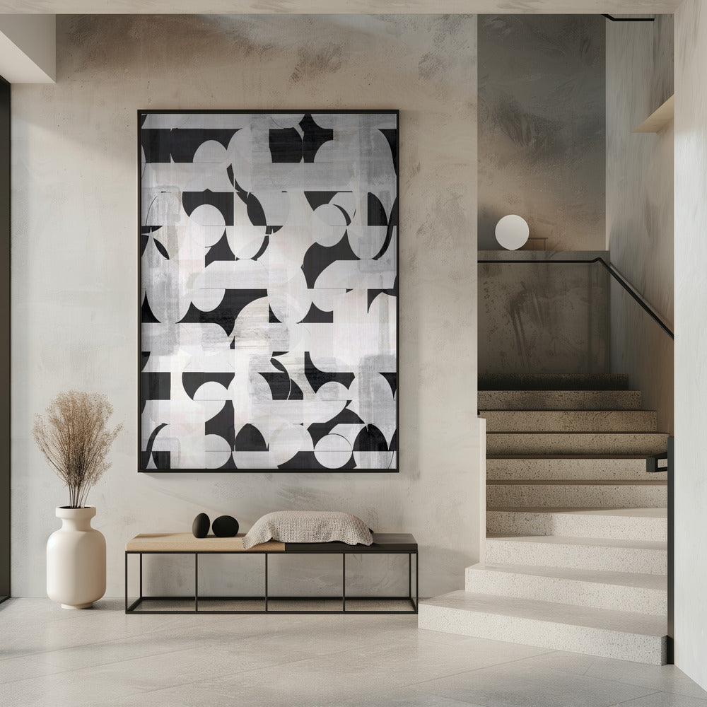 Geometric Shapes And Monochrome Tones | Poster