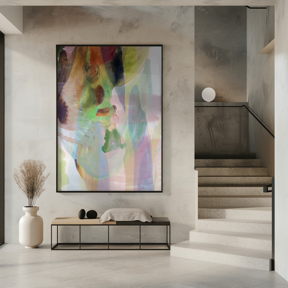 Translucent Abstract in Muted Hues | Poster