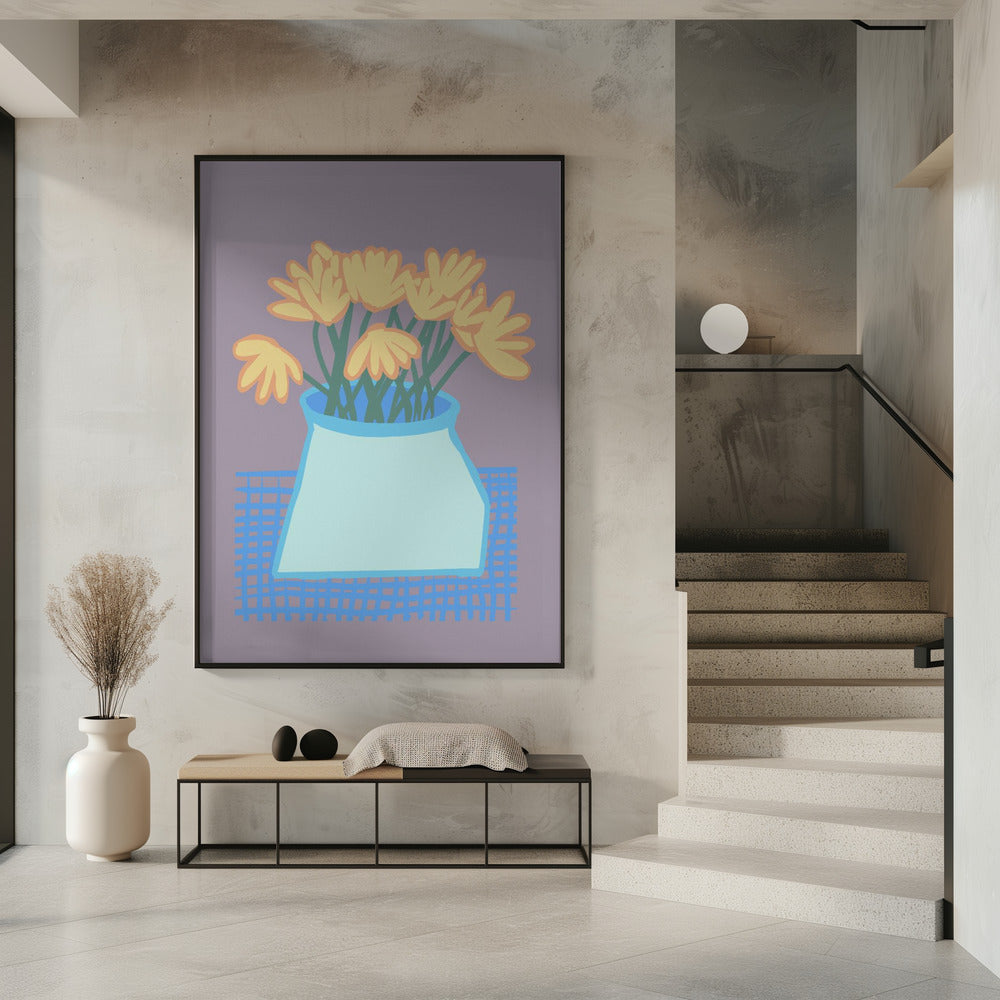 Daisies in vase | Poster