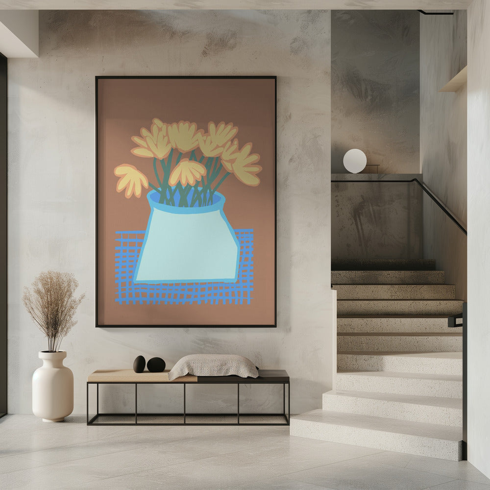 Daisies in vase | Poster