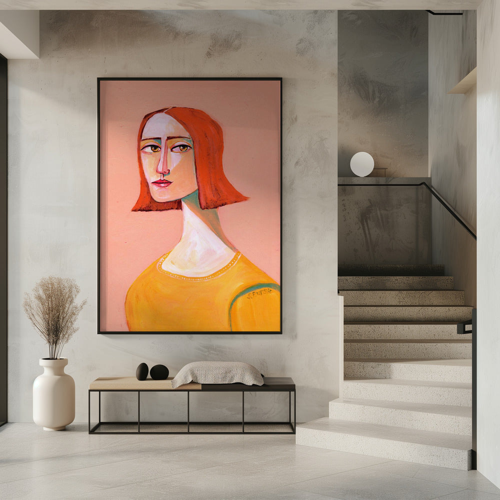 Red Head Lady with the Look | Poster