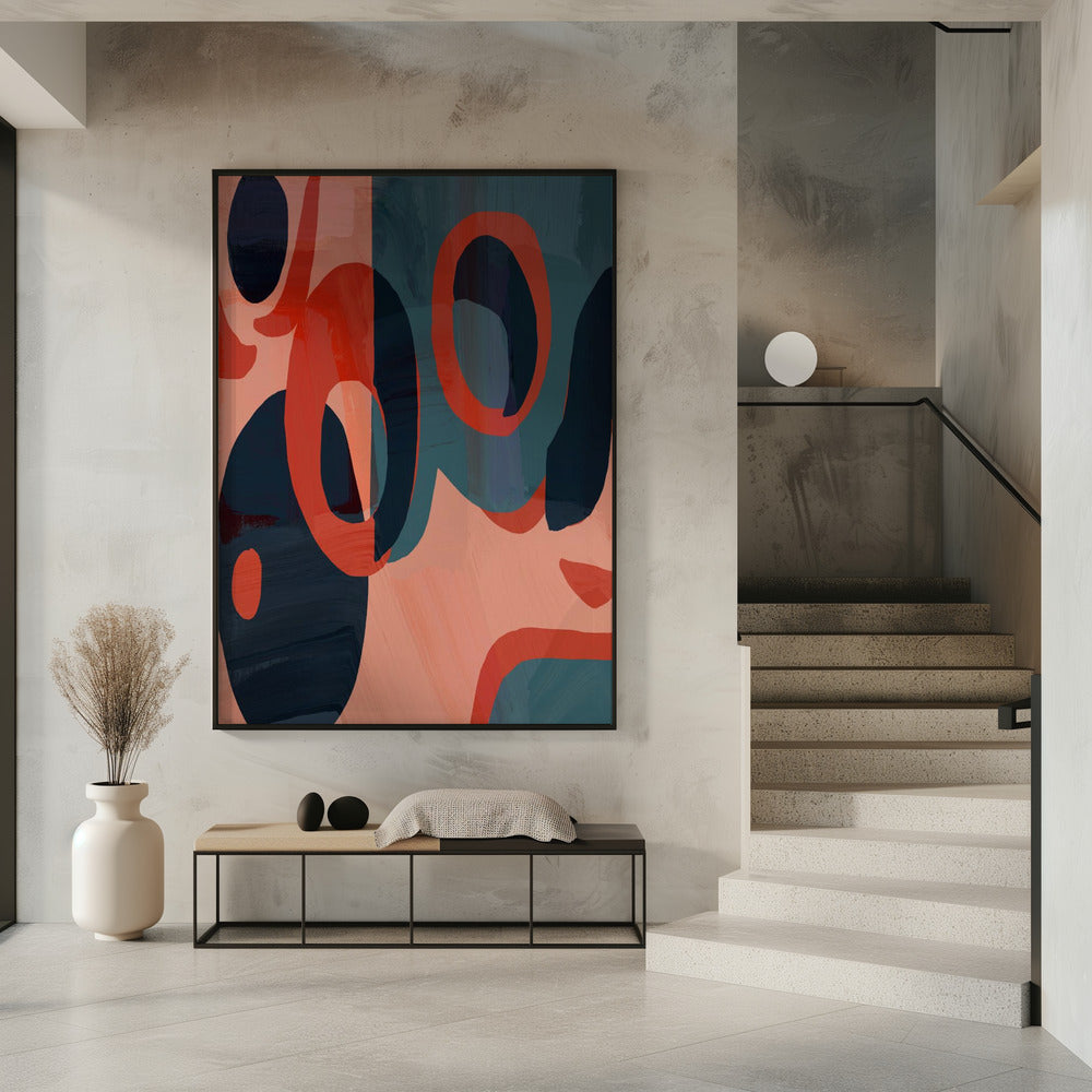 Geometric Shapes And Vibrant Colors | Poster