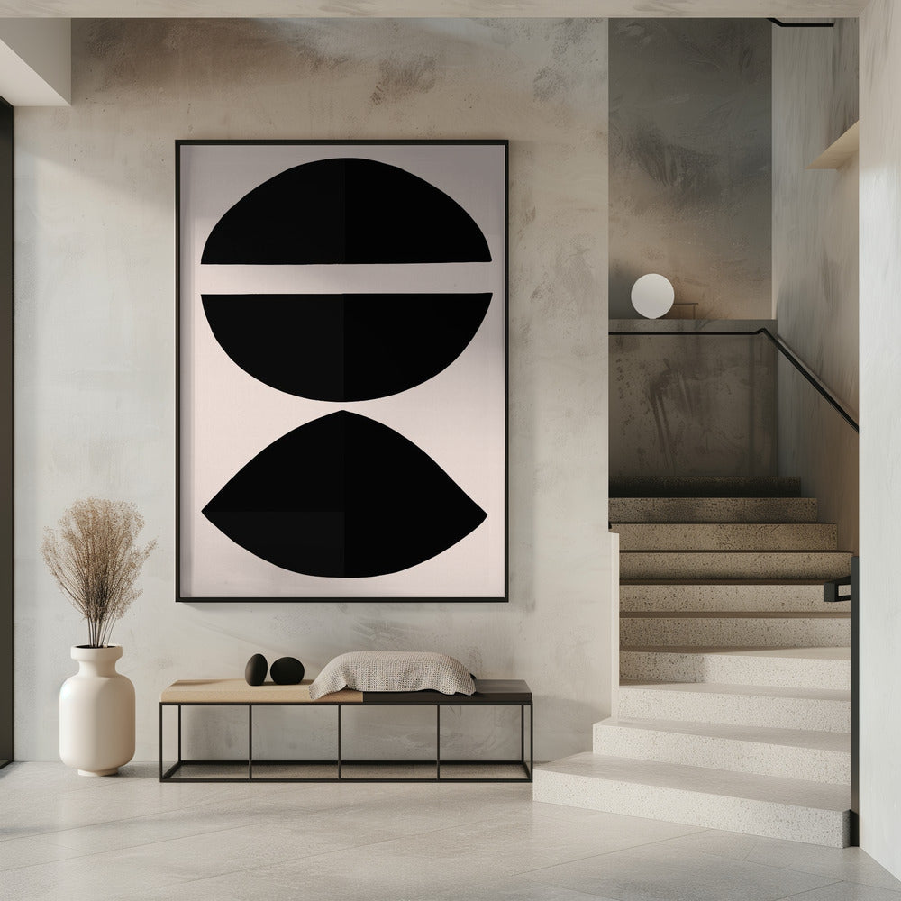 Black Geometric Shapes | Poster