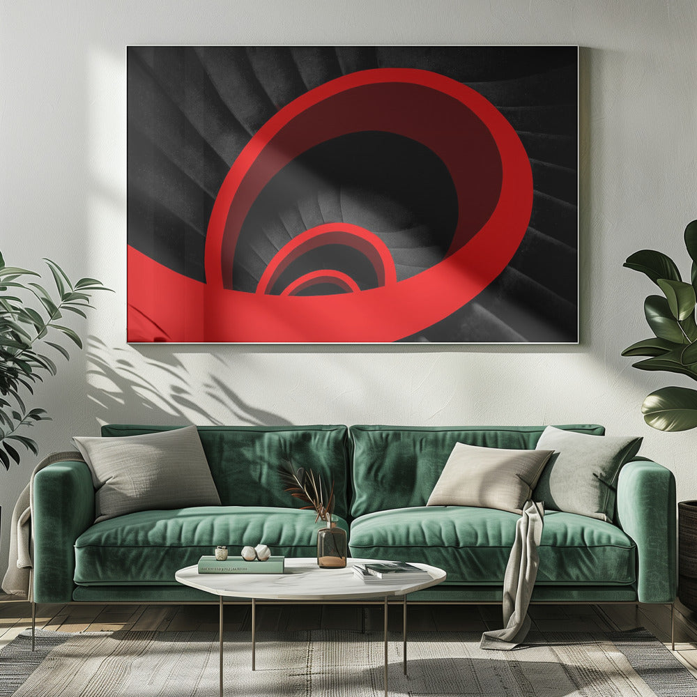 A red spiral | Canvas
