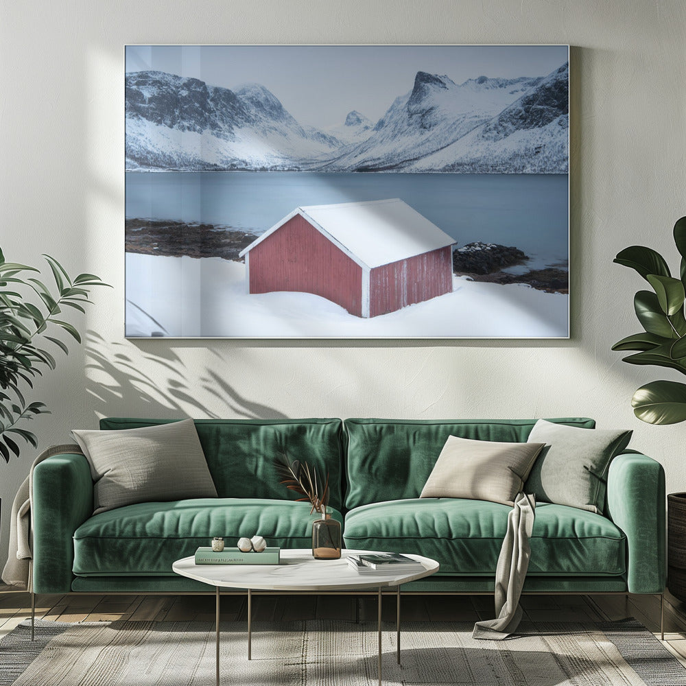 Red hut | Canvas