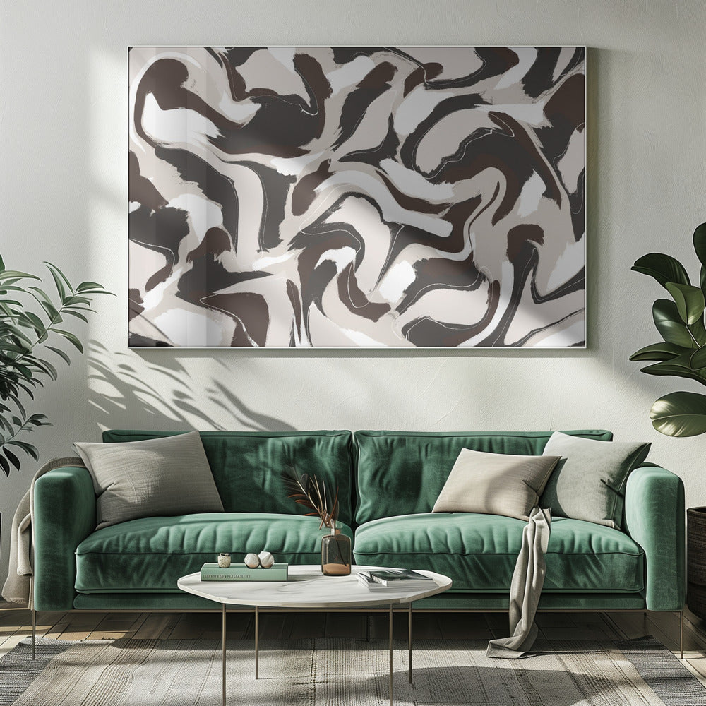 Swirling Earth Tones | Canvas